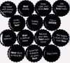 Crown Caps 26 mm TFS-PVC Free, Black col. 2217 Beer Season (10000/box)*